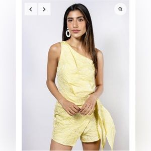 bright yellow romper